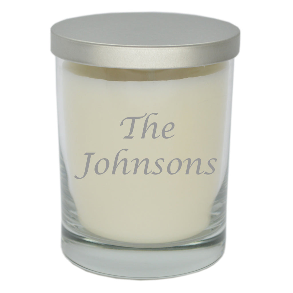 Eco Luxury Soy Unscented Candle - Personalized