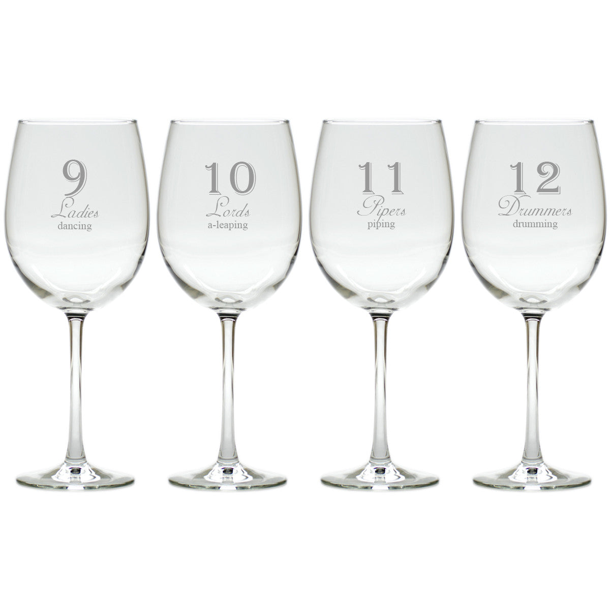 12 Days of Christmas Collection - Set of 12 Tumblers - Glassware by  Jeannette