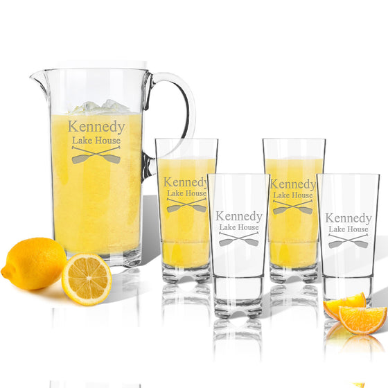 Boat Oars Outdoor Acrylic Beverage Set - Premier Home & Gifts