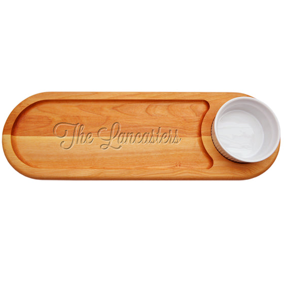 Family Name Dip & Serve Board - Personalized Gifts