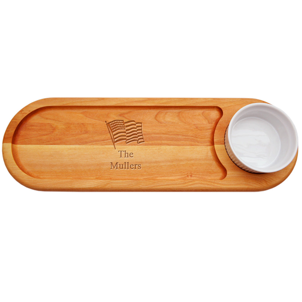 American Flag Dip & Serve Board