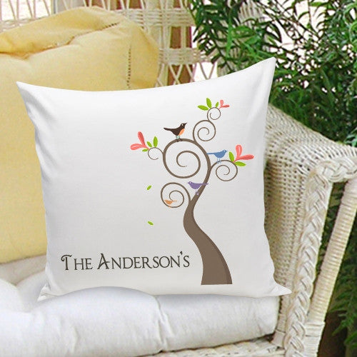Family Tree Personalized Decorative Pillow