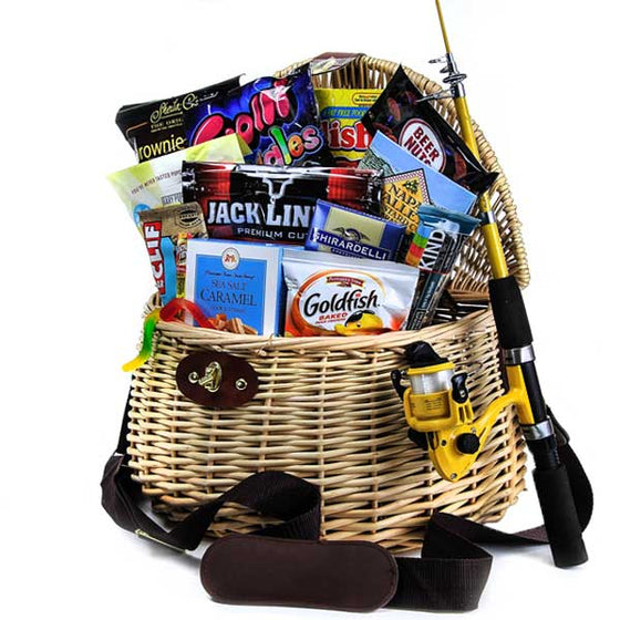 Fishing Deluxe Gift Basket for Him - Gifts for Fisherman
