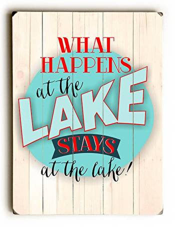 What Happens at the Lake Wood Sign - Premier Home & Gifts