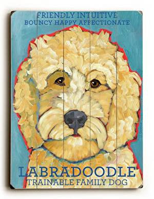 Labradoodle Wood Sign