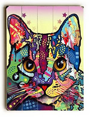 Maya Cat Wood Sign