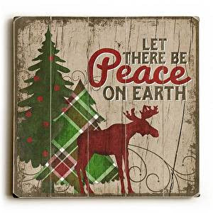 Peace on Earth Wood Sign