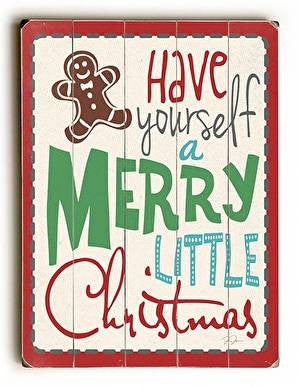Gingerbread Christmas Wood Sign