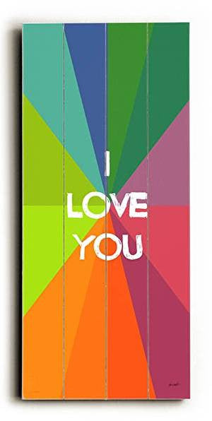 I Love You Wood Sign
