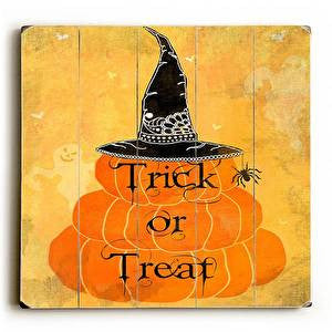 Trick or Treat Wood Sign