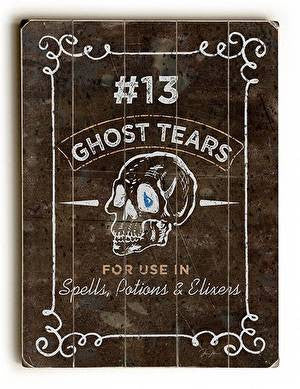 Ghost Tears Wood Sign