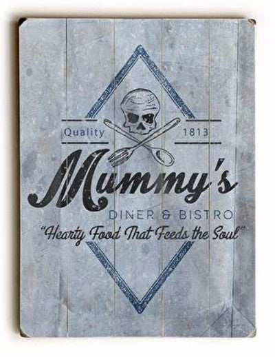 Mummy's Diner Wood Sign