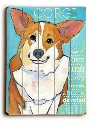 Corgi Wood Sign