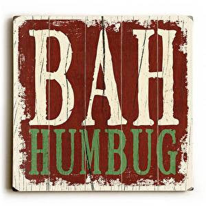 Bah Humbug Wood Sign