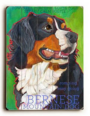 Bernese Wood Sign