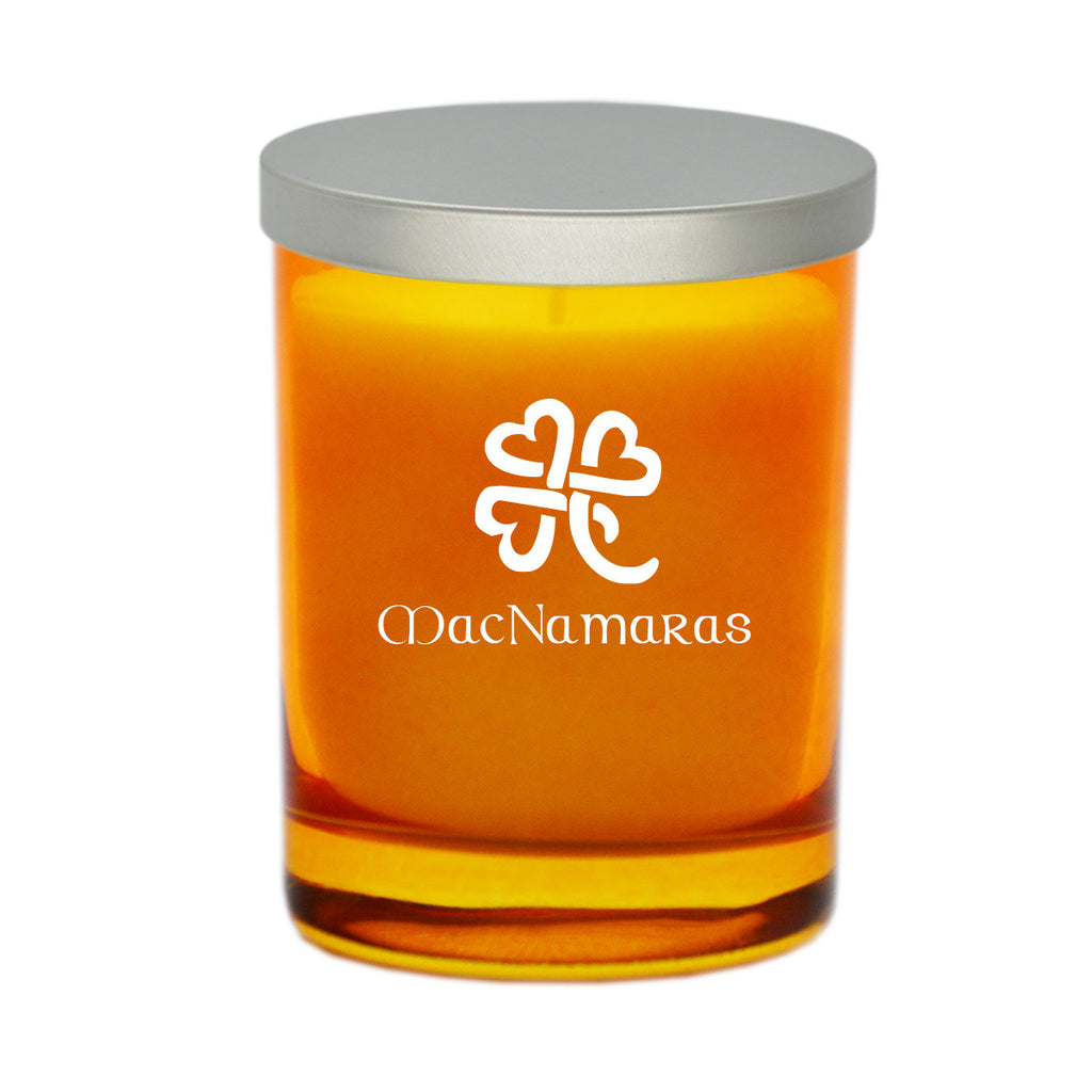 Heart Clover with Celtic Name Candle