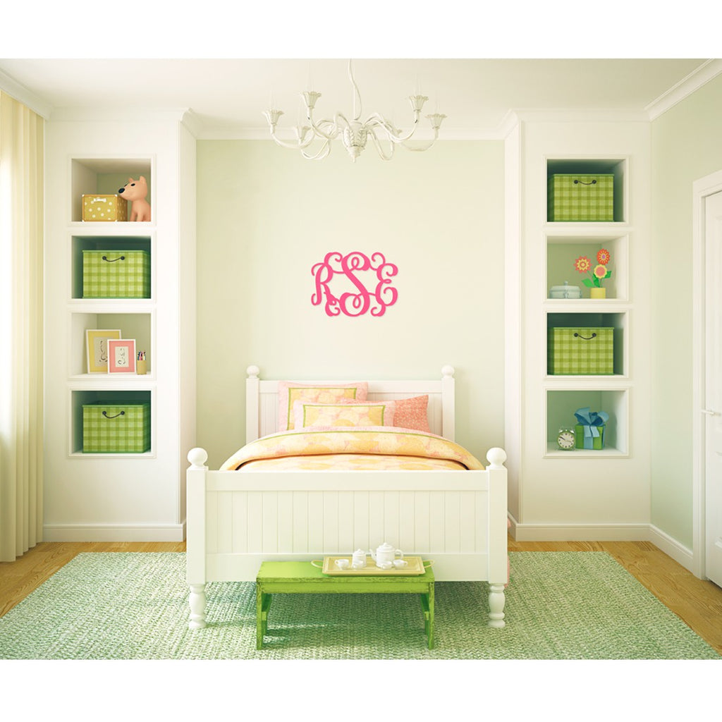 Scroll Wood Monogram - Monogrammed Gifts