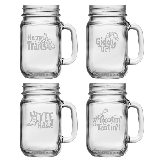 Happy Trails Mason Jars