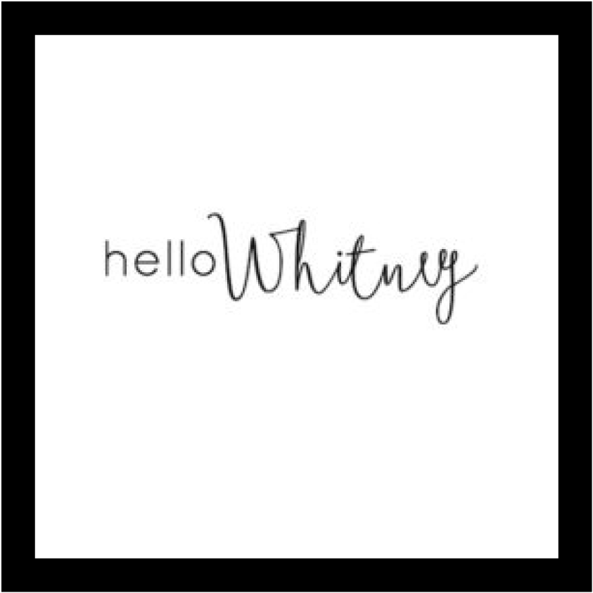 Hello Whitney - Custom Personalized Candle