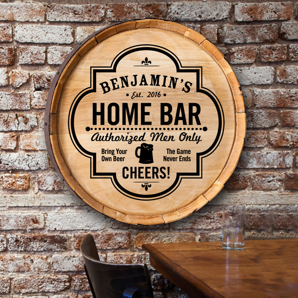 Home Bar Barrel Sign - Premier Home & Gifts