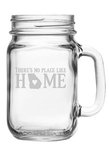 No Place Like Home Mason Jars ~ Set of 4