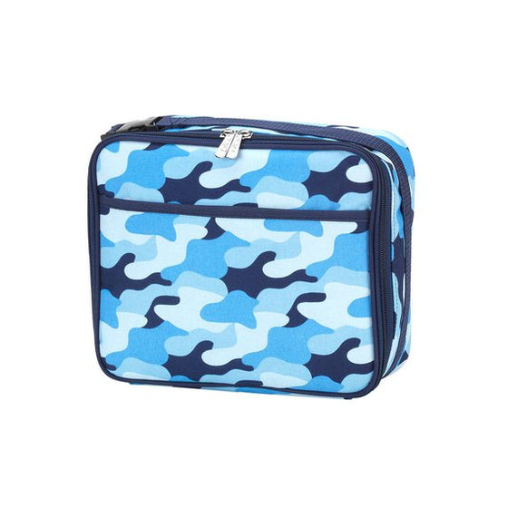 Blue Camo Personalized Lunch Bag