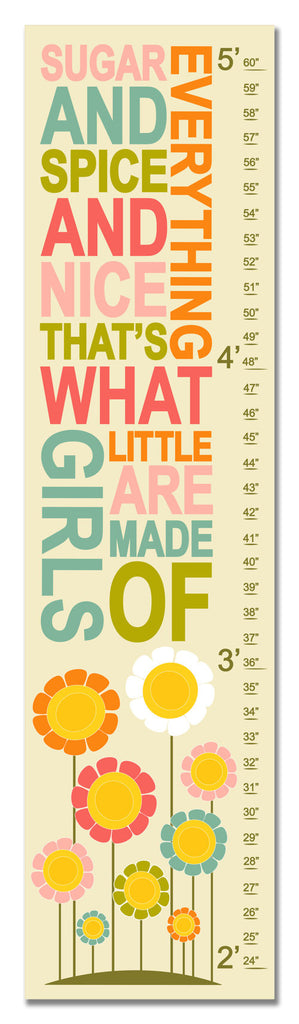 Sugar and Spice Personalized Growth Chart