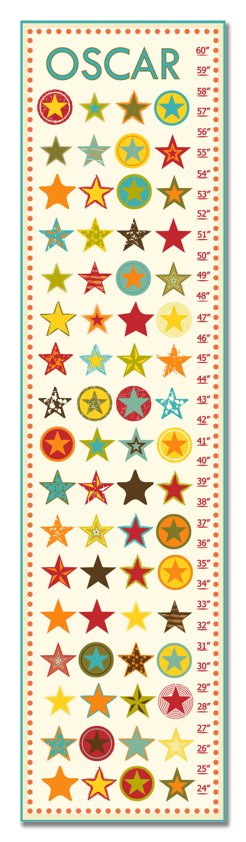 Stars Personalized Growth Chart