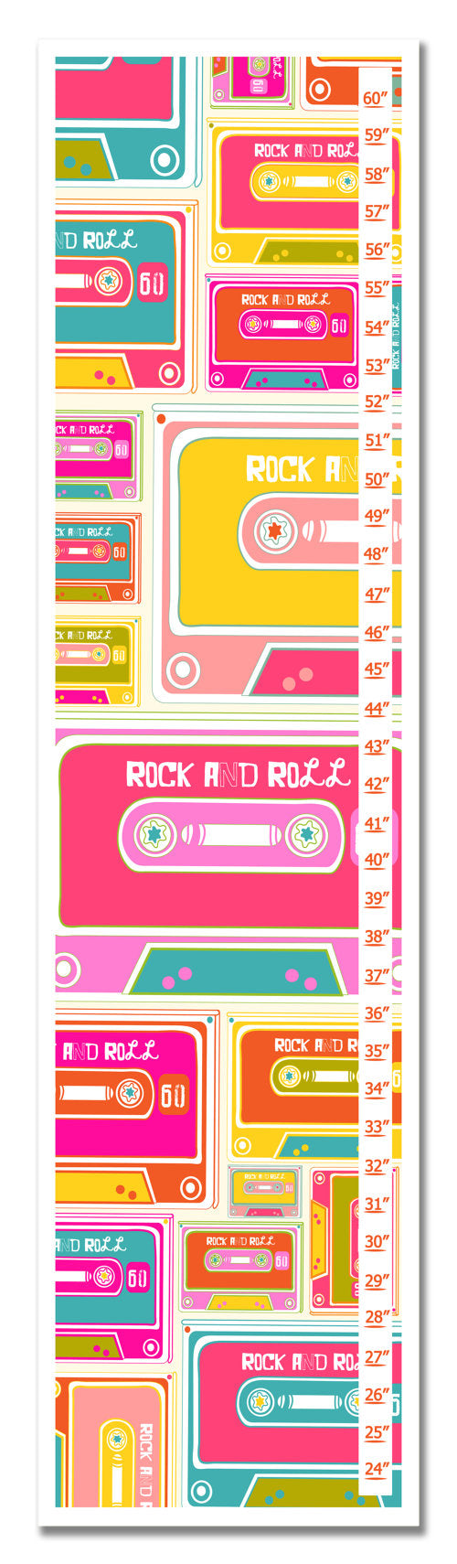 Cassette Tape Personalized Growth Chart - Gifts for Children