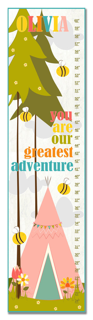 Greatest Adventure Personalized Growth Chart