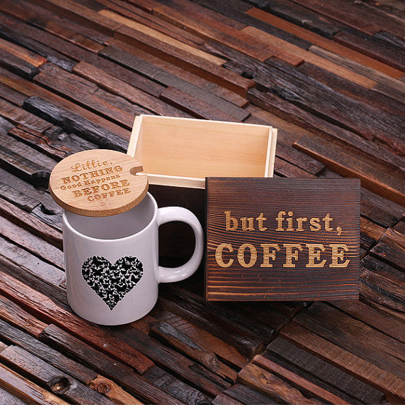 But First, Coffee Heart Coffee Gift Set - Premier Home & Gifts