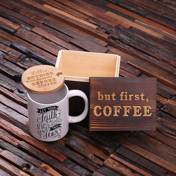 But First, Coffee Faith Coffee Gift Set - Premier Home & Gifts