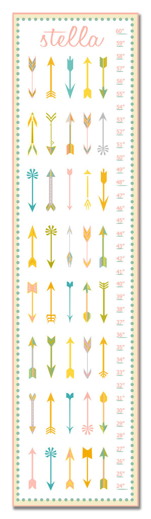 Arrows Personalized Growth Chart - Nursery Decor - Baby Gifts