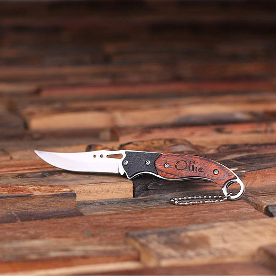 Pocket Knife and Shot Glass in Wood Gift Box - Premier Home & Gifts