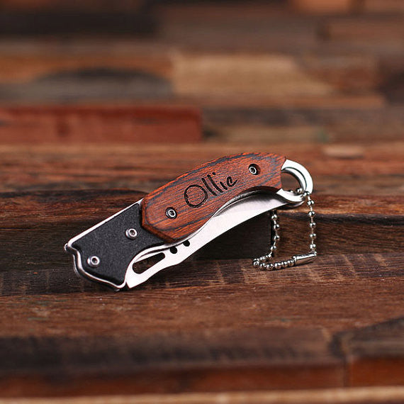 Pocket Knife and Shot Glass in Wood Gift Box - Premier Home & Gifts