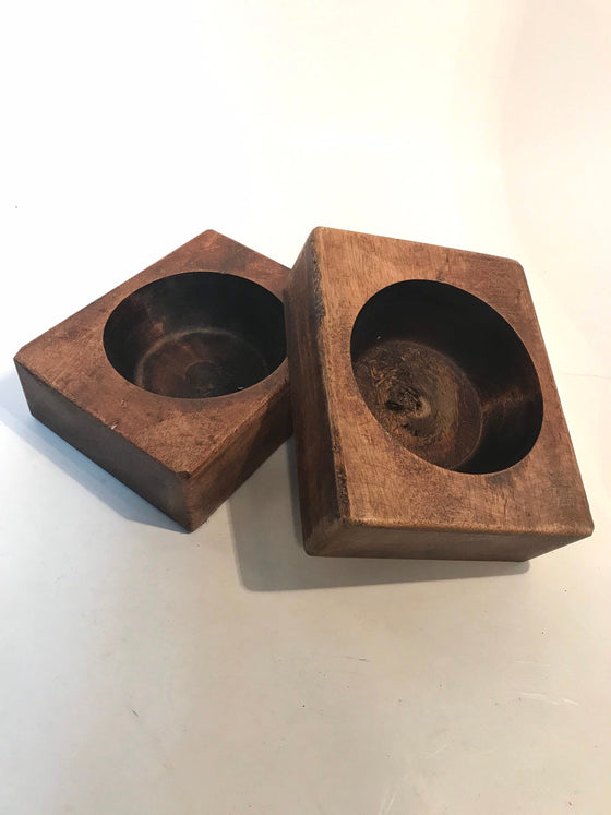 Cheese Mold Wood Candles