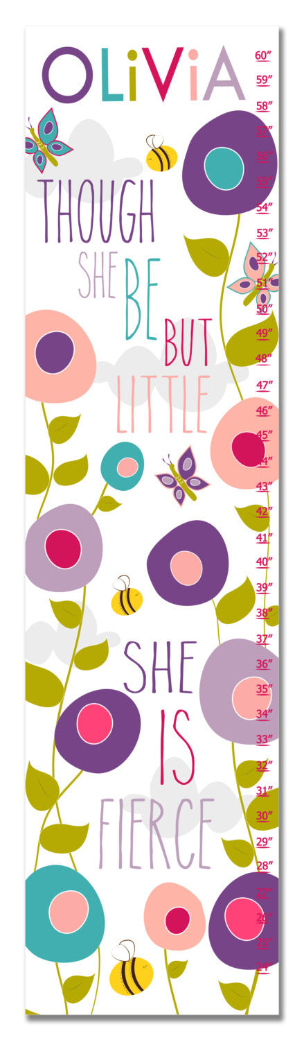 Though She Be But Little Personalized Growth Chart - Premier Home & Gifts