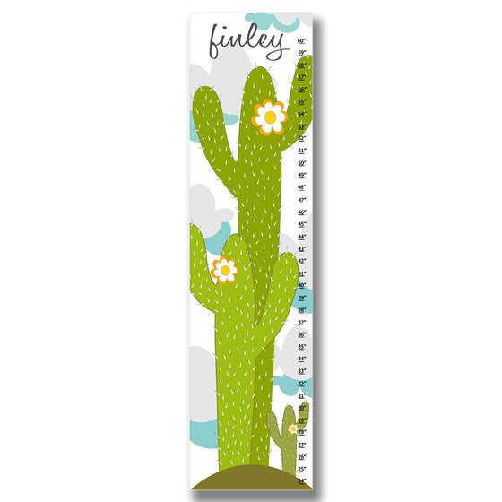 Cactus Personalized Growth Chart - Premier Home & Gifts