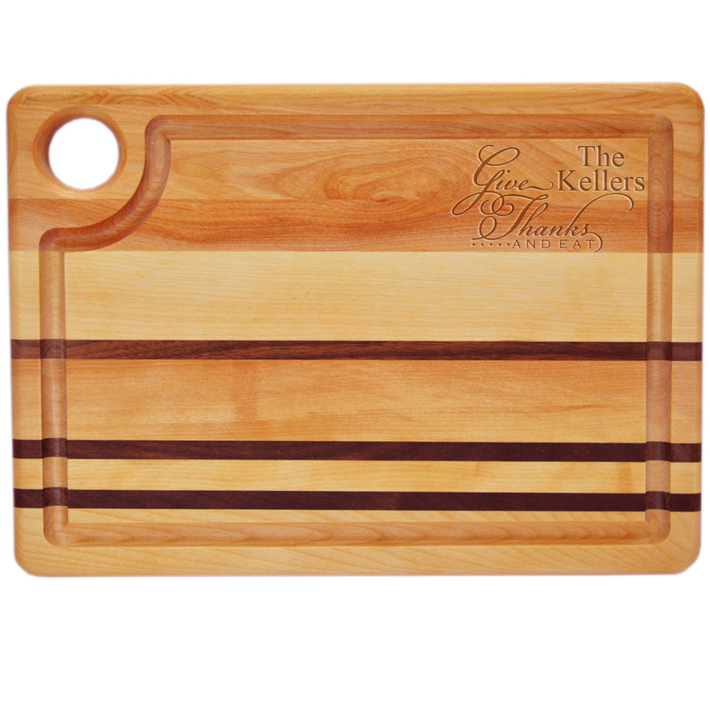 Give Thanks & Eat Cutting Board ~ Personalized