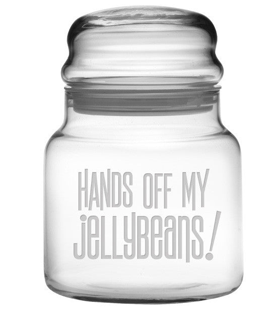 Hands Off My Jellybeans Apothecary Jar