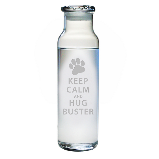 Keep Calm & Hug Personalized Water Bottle with Lid - Premier Home & Gifts