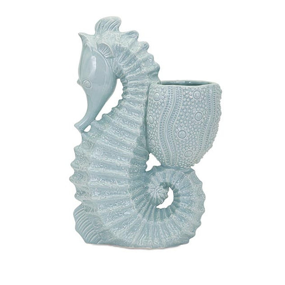 Seahorse Ceramic Planter