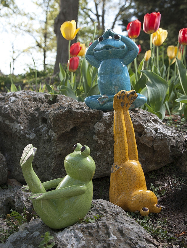 Yoga Garden Frogs - Set of 3
