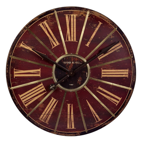 Roman Red Wall Clock