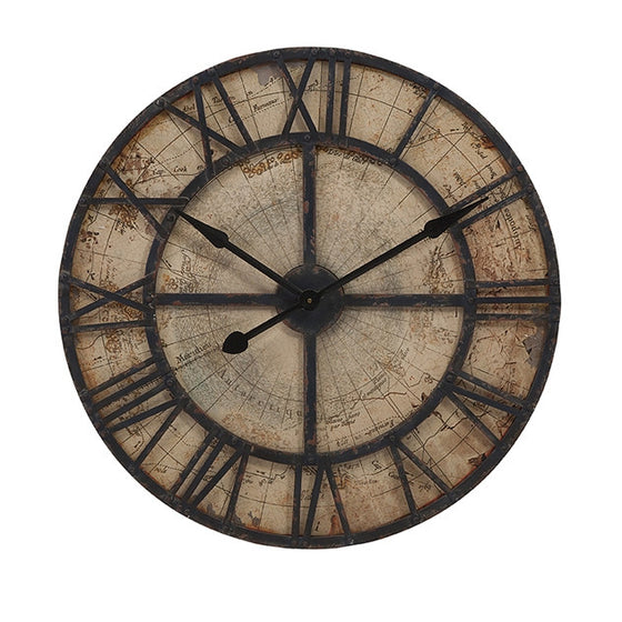 World Map Wall Clock