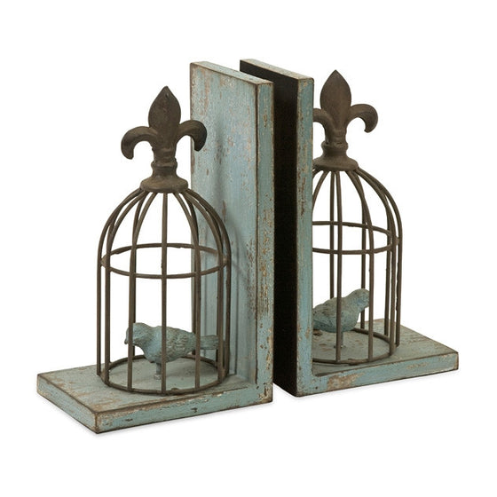Birdcage Bookends - Set of 2