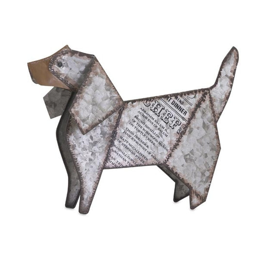 Galvanized Dog Decor