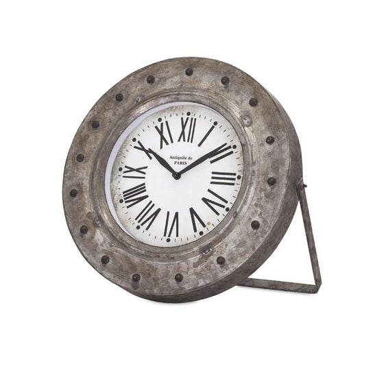 Galvanized Desk Clock