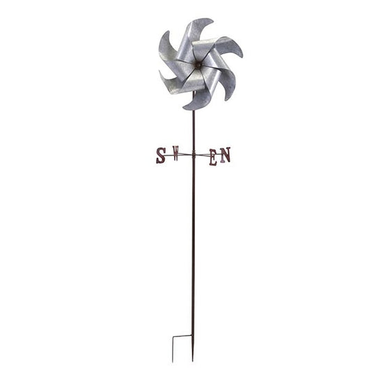 Galvanized Garden Pinwheel