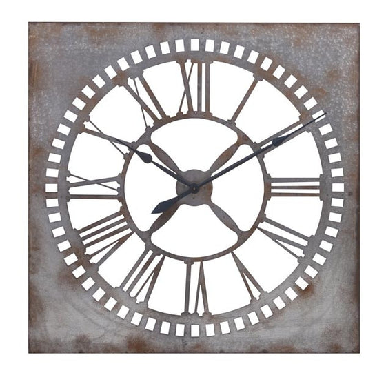 Galvanized Wall Clock